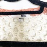 Amuse Society  open knit cream orange metallic cardigan size xs/s Photo 7