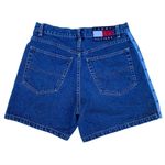Tommy Hilfiger Tommy Jeans Hilfiger Vintage 90s Y2K High Rise Denim Shorts Logo Patch 9 Juniors Photo 1