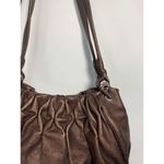 Brighton  Bronze Metallic Leather Shoulder Purse Photo 2