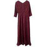 NWT Christina Wu Jumpsuit in satin with V Photo 3