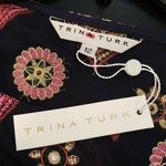 Trina Turk ππ Anissa Caftan Dress Zari Embroidered Georgette Multi-Color 12 NEW Photo 14