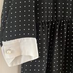 ZARA  Polka Dot Mini Dress Pearl Buttons Photo 5