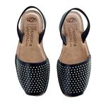 The Spanish Sandal Co Black Studded Leather Sandals size 8 Photo 0