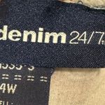 Denim 24/7 Boho Sleeveless Maxi Dress 24W Peacock Feather Print Lined India Pink Photo 5