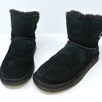 Koolaburra by Ugg Remley Short Black Suede Bootie Size 7‎ Photo 0