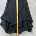 Bryn Walker Linen Skirt Womens Small Black Elastic Waist Made in USA Tulip Hem Photo 8