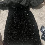 DO+BE  Women's sequin mini Dress Black Size S Photo 6