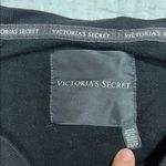 Victoria's Secret Black Sweatshirt with Pink Lips Photo 1