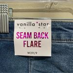 Vanilla Star Jeans Vanilla Star Seam Back Flare Distressed Blue Jeans Womens Junior Size 9 W29 Photo 7