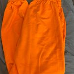 Orange Sweatpants Size M Photo 0