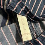 Altar'd State altar’d state medium denim dress adjustable straps zip back red pin stripe new Photo 6