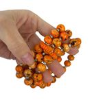 Chico's New  Orange Beaded 3 Strand Long Boho Necklace and Bracelet Set Photo 7