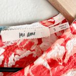 Francesca's NWT  Carra Floral Babydoll Mini Dress White Pink Red Blue Size Small Photo 7