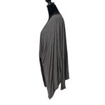Hippie Love Womens Gray Cocoon Wrap Draped Top Size S Long Sleeve Lagenlook Quiet Luxury Photo 4
