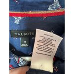 Talbots  CLASSIC COTTON SHIRT - SWEET DOG, Scottie dogs & candy canes size medium Photo 11