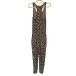 Aerie Leopard Cheetah Print Elastic Waist Racerback Sleeveless Jumpsuit, Sz XS Photo 4