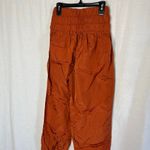 Free People Movement The Way Home Nylon Joggers Rust Cinnamon Color XS Pockets Photo 3