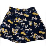 Garage Floral Button Front Mini Skater Skirt Photo 1