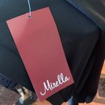 Mirella  black long sleeve dance swirl buckle wrap M top Photo 4