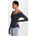 Free People ✨ Women's Marley Navy Sz Medium Top✨ Photo 4