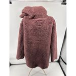 PINK - Victoria's Secret Victoria’s Secret PINK Hooded Mauve Teddy Open Jacket Size Medium/ Large Photo 9
