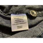 Alfred Dunner Womens Denim Jacket Floral‎ Foilage Blue Embroidered Top Stitch 10 Photo 8