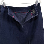 Talbots  Navy Corduroy Skirt Size 12 Cotton Blend Pockets Zip Back Photo 7
