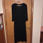 Taylor Black Long Sleeve Pleated Dress Size 8 Photo 3