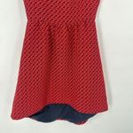 Anthropologie Lili Wang S4 Glee Quinn Fabray dress Size 6 Jacquard Red Orange Photo 6