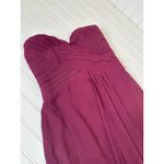 Lulus NWT  Splendid Aura Plum Purple Chiffon Pleated Strapless Maxi Dress Size S Photo 3