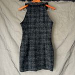 Pretty Little Thing  Preppy Black Tweed Button Down Mini Dress US Size 6 Photo 5