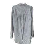 Free People  No Limits Stripes Button Down Shirt In Blue Photo 6