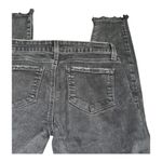 Paige  Verdugo Ankle Black Skinny Stretchy Jeans Raw Hem Low rise size 25​ Photo 7