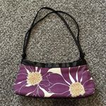 Y2k Purple & white floral shoulder bag Photo 0