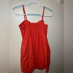 Anthropologie Tulle Mini Orange Dress Women’s Sz Small Red Photo 5