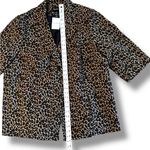 Maggie Barnes  Leopard Print Blazer Womens Plus Size 1X (18-20) Jacket Button Up Photo 7