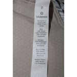 Lululemon Womens  Free To Be Serene Gray White Black Striped Sports Bra Size 8 Photo 2