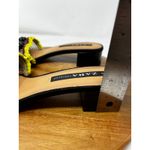 ZARA Sandals Womens Black Hand Beaded Fringed Mule Slide Sandals Size 41 Photo 8