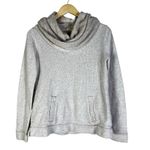 J. Crew Cowl Neck Sweatshirt Womens S Cream Cotton Wool Cozy Minimalist Neutral Photo 1