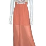 Flying Tomato  Embroidered Strapless Maxi Dress Women’s Sz S Photo 0