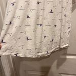 Le Tigre White Bird Print Cotton T Shirt Top Womens Size Large Y2K Mod Photo 4