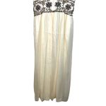 NWT Mandalay White Silk Silver Beaded Short Midi Evening Gown Dress Women Size 2 Photo 8