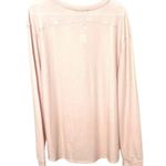 All In Motion Women’s 2XL Long Sleeve Waffle Knit Rose Pink Shirt Top NWT Photo 1