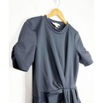 Rachel Parcell Black Draped Interlock Minidress Size Large NWT Cocktail Stretch Photo 6