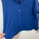 Amanda Uprichard  NWT Leslie Blouse in Blue Women’s Size Small MSRP $268 Photo 6