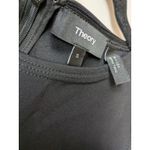 Theory Stretch Nylon Black Mod Panel Dress Retail $ 345 Size Small EUC Photo 5