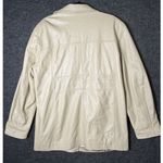 Vera Pelle  Genuine Leather Jacket Coat - Original Quality - Made in Italy -Cream Photo 8