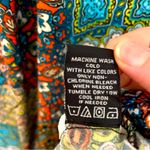 MSK Multicolor Mixed Print Shift Dress Midi Length Long Sleeve XL Blue Photo 7