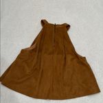 Sage  The Label Brown Asymmetrical Pleated Blouse sleeveless Photo 5