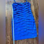 KM Collections by Milla Bell Cocktail Dress 12 Blue Photo 4